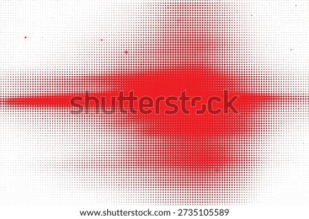 Beautiful red lip print on white background with vibrant color and bold design