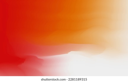 Schöner roter und orangefarbener Farbverlauf-Aquarell, glatt und weich