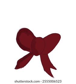 Beautiful red pink bow butterfly tie