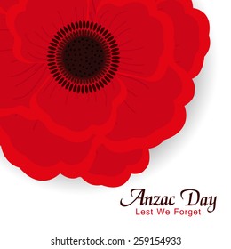 beautiful red poppy flower for Anzac Day or Remembrance Armistice Day.