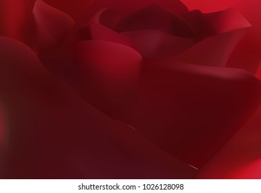 beautiful red rose bud