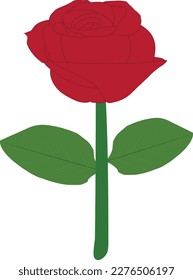 Ein schönes Werk von Red Rose Vector Airt