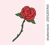 Beautiful red roses vector design