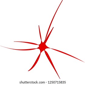 beautiful red star logo on a white background