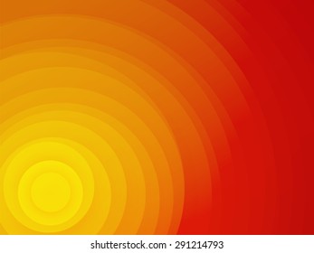 beautiful red sunset yellow circle background