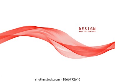 beautiful red wave background for banner, flyer, cover , brochure and presentation