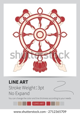 Beautiful red and white ornate scrollwork corner designs adorn a clean white background.