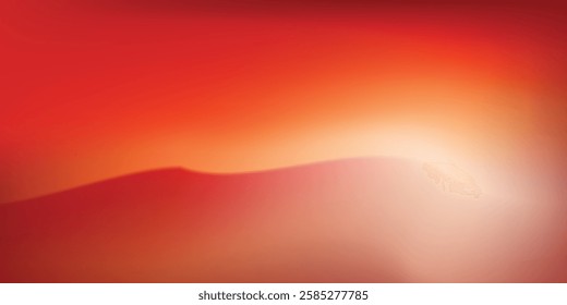 BEAUTIFUL RED AND YELLOW FIRE BLURED GRADIENT BACKGROUND MODERN ARTS