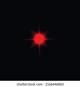 hermosa reflexión de la lente de varios colores efecto de luz de flash ilustración vectorial