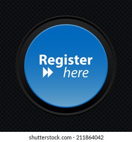 Beautiful Register here web icon