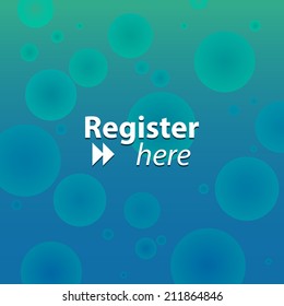 Beautiful Register here web icon