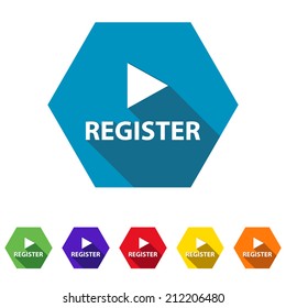 Beautiful Register web icon