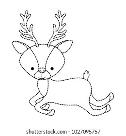 beautiful reindeer woodland character