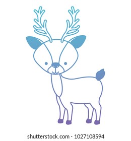 beautiful reindeer woodland character