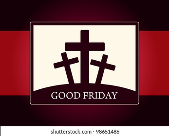  Beautiful religious background for good friday. Vector illustration
