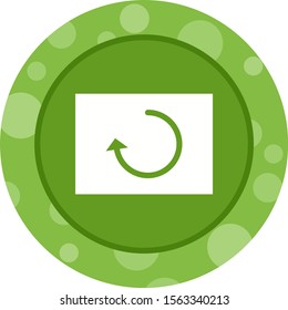 Beautiful Reload Glyph Vector Icon