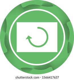 Beautiful Reload Glyph Vector Icon