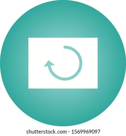 Beautiful Reload Glyph Vector Icon