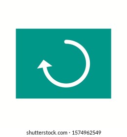 Beautiful Reload Glyph Vector Icon