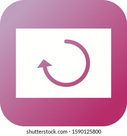 Beautiful Reload Glyph Vector Icon