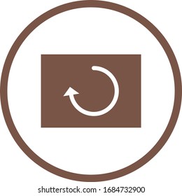 Beautiful Reload Glyph Vector Icon