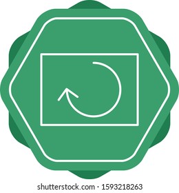 Beautiful Reload Line Vector Icon