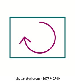 Beautiful Reload Line Vector Icon