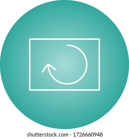 Beautiful Reload Line Vector Icon