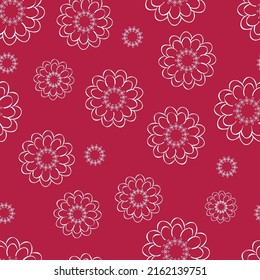 Beautiful repeat pattern with a fun vibe. Flowers, dots and lots of whimsy!