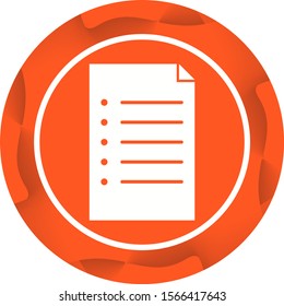 Beautiful Report Glyph Vector Icon