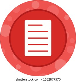 Beautiful Report Vector Glyph icon