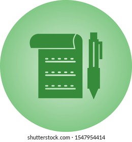 Beautiful Report Vector Glyph icon