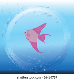 Beautiful representation of fish in water