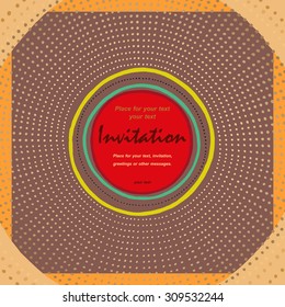 Beautiful retro background for design works.