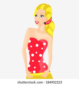 Beautiful retro blonde