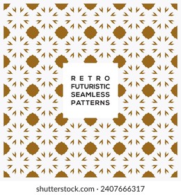 Hermoso patrón retro futurista sin costuras