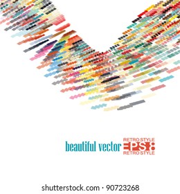 beautiful retro style abstract background