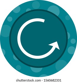 Beautiful Right back Arrow Glyph Vector Icon