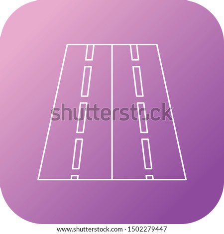 Beautiful Road vector line icon