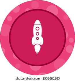 Beautiful Rocket Vector Glyph icon