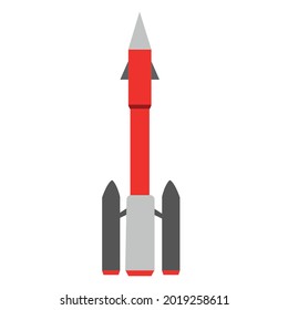 beautiful rocket and vector illustration