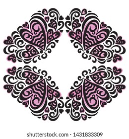 Beautiful romantic background. Vector illustration