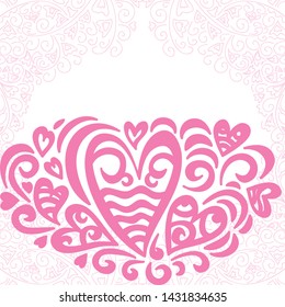 Beautiful romantic background. Vector illustration