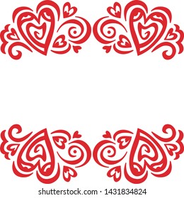 Beautiful romantic background. Vector illustration