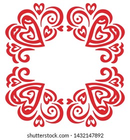 Beautiful romantic background. Vector illustration