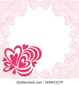 Beautiful romantic background. Vector illustration