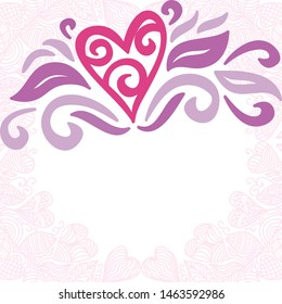 Beautiful romantic background. Vector illustration