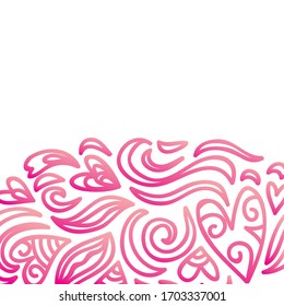 Beautiful romantic background. Vector illustration