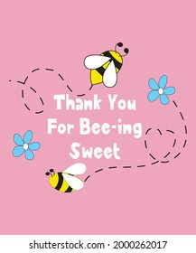 beautiful and romantic bee text design