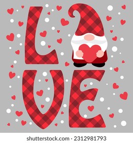 Beautiful Romantic card, Valentine's day isolated vector illustration